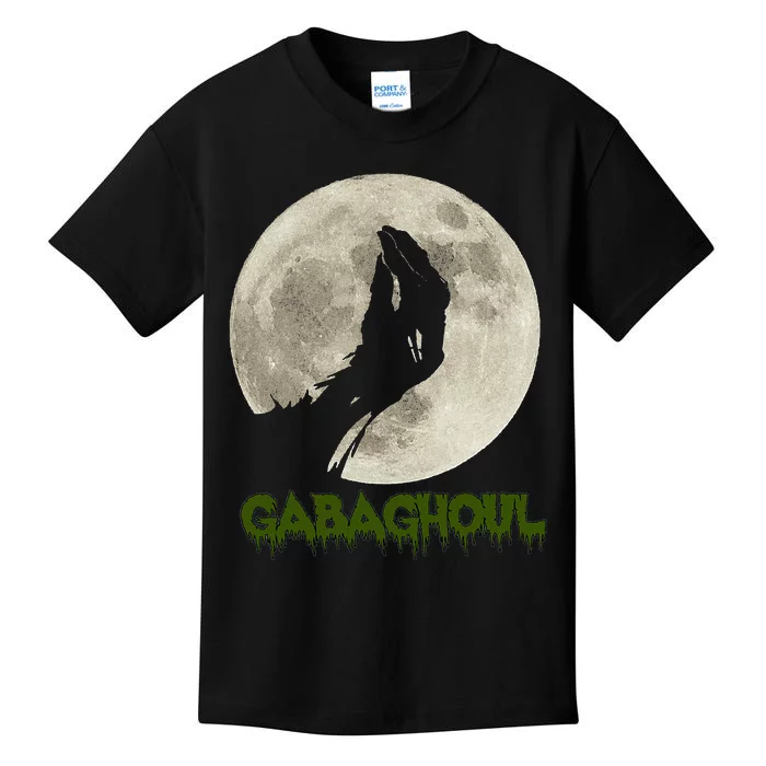 Gabaghoul Funny Hand Moon Halloween Kids T-Shirt