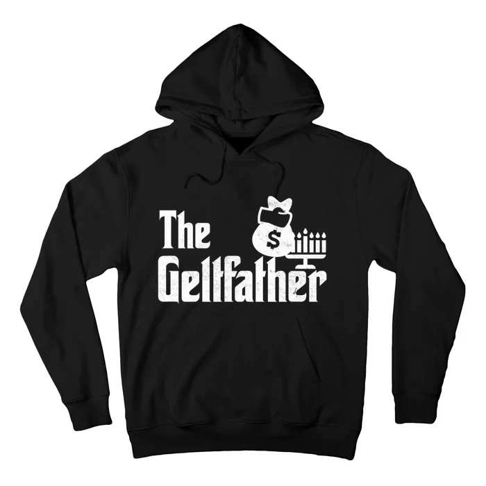 Gelt Father Hanukkah Dreidel Game Jewish Dad Hoodie