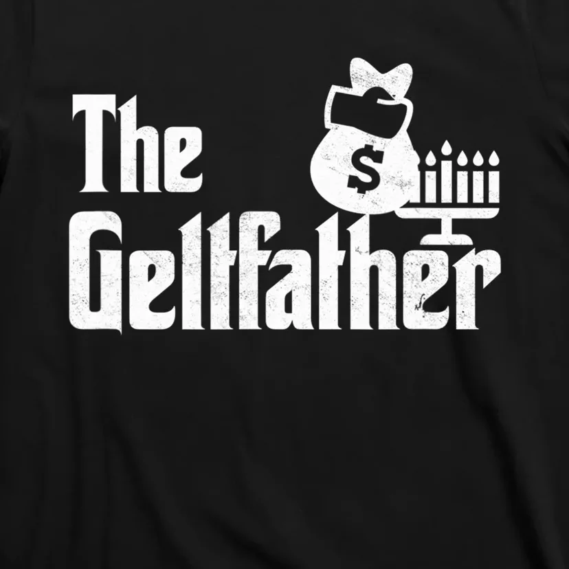 Gelt Father Hanukkah Dreidel Game Jewish Dad T-Shirt