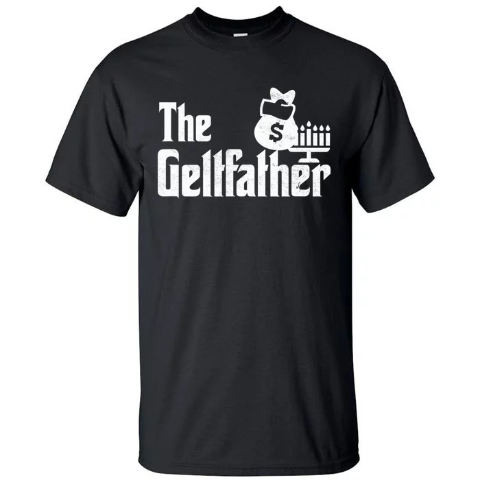 Gelt Father Hanukkah Dreidel Game Jewish Dad Tall T-Shirt