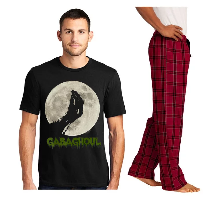 Gabaghoul Funny Hand Moon Halloween Pajama Set