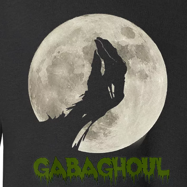 Gabaghoul Funny Hand Moon Halloween Toddler Sweatshirt