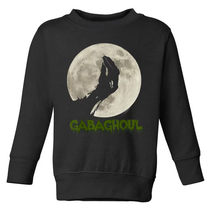 Gabaghoul Funny Hand Moon Halloween Toddler Sweatshirt