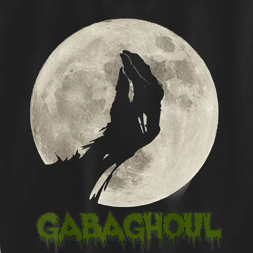 Gabaghoul Funny Hand Moon Halloween Kids Sweatshirt