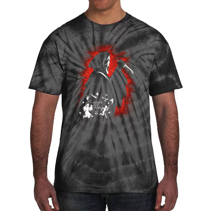 Ghost Face Halloween Tie-Dye T-Shirt