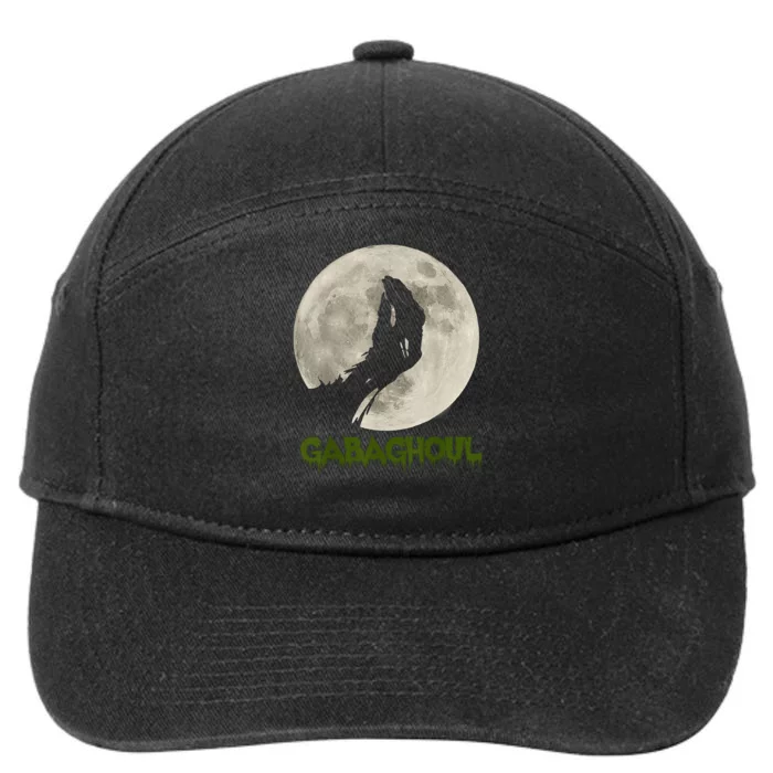 Gabaghoul Funny Hand Moon Halloween 7-Panel Snapback Hat