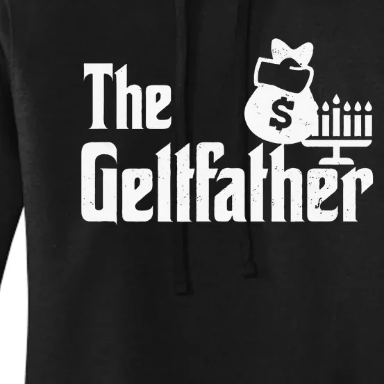 Gelt Father Hanukkah Dreidel Game Jewish Dad Menorah Latkes Women's Pullover Hoodie