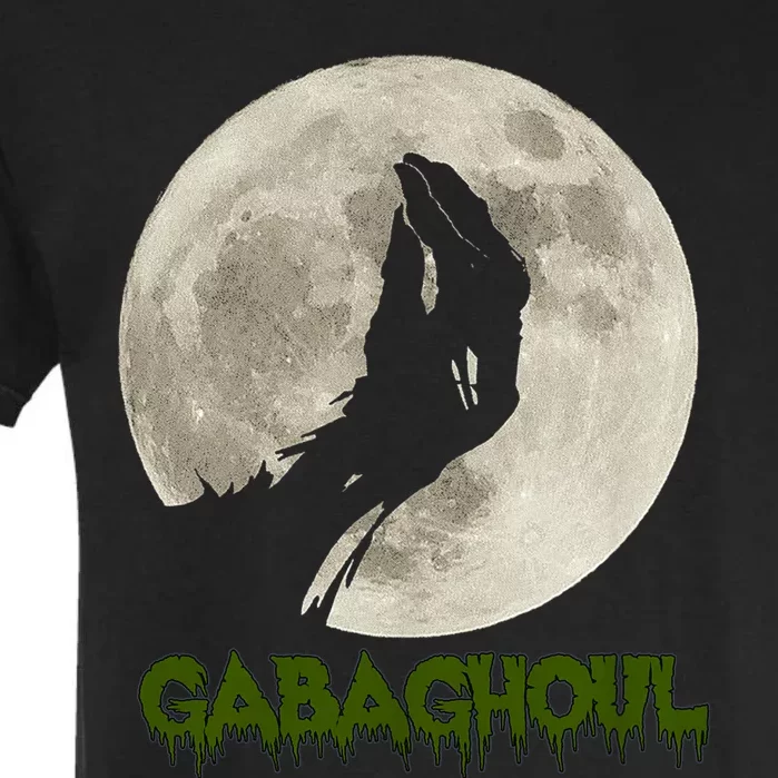 Gabaghoul Funny Hand Moon Halloween Garment-Dyed Heavyweight T-Shirt