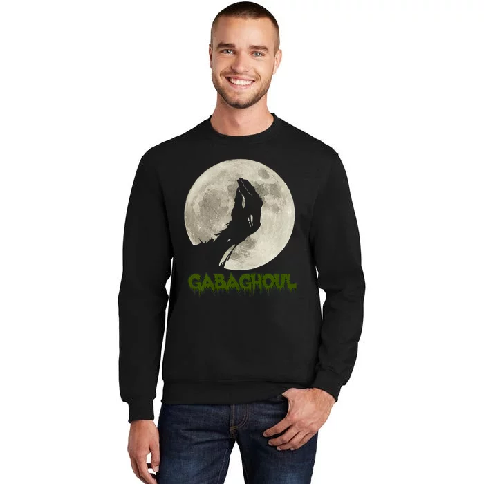 Gabaghoul Funny Hand Moon Halloween Sweatshirt