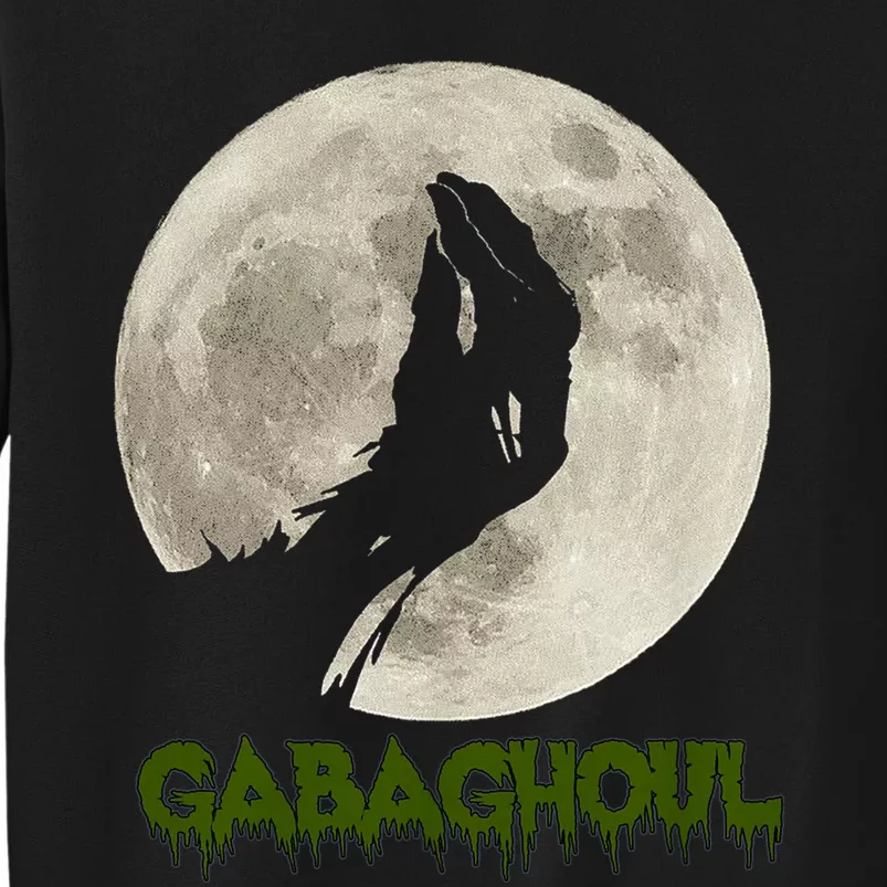 Gabaghoul Funny Hand Moon Halloween Sweatshirt