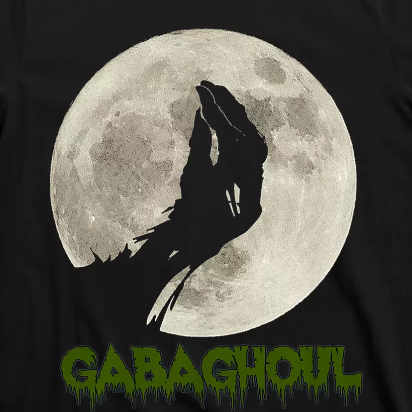 Gabaghoul Funny Hand Moon Halloween T-Shirt