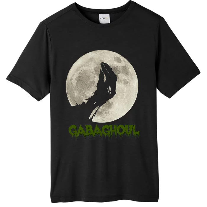 Gabaghoul Funny Hand Moon Halloween ChromaSoft Performance T-Shirt