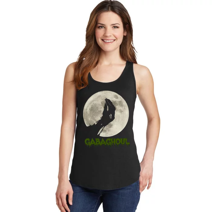 Gabaghoul Funny Hand Moon Halloween Ladies Essential Tank