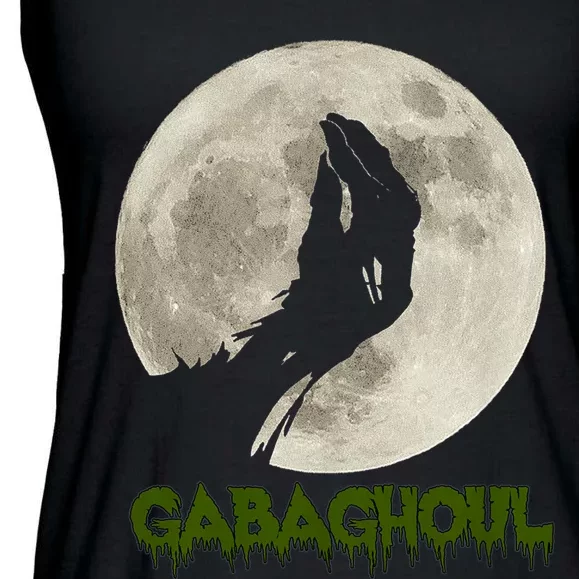 Gabaghoul Funny Hand Moon Halloween Ladies Essential Flowy Tank