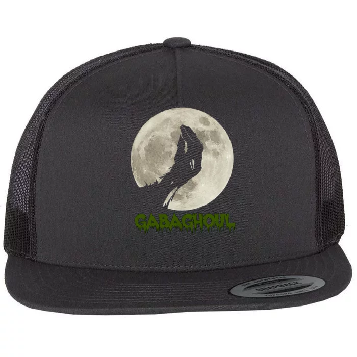 Gabaghoul Funny Hand Moon Halloween Flat Bill Trucker Hat