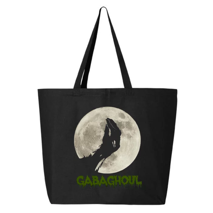 Gabaghoul Funny Hand Moon Halloween 25L Jumbo Tote