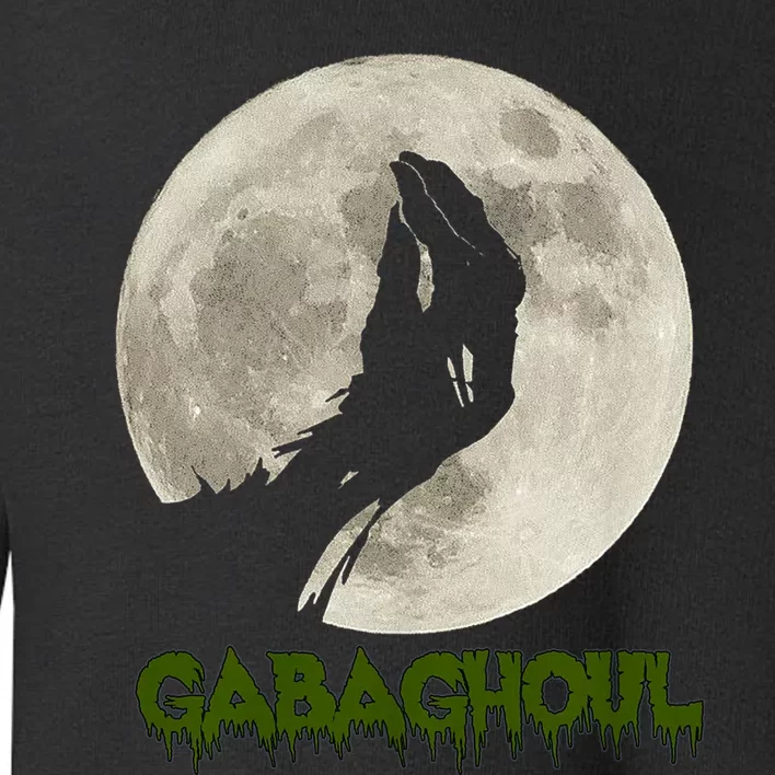 Gabaghoul Funny Hand Moon Halloween Toddler Sweatshirt