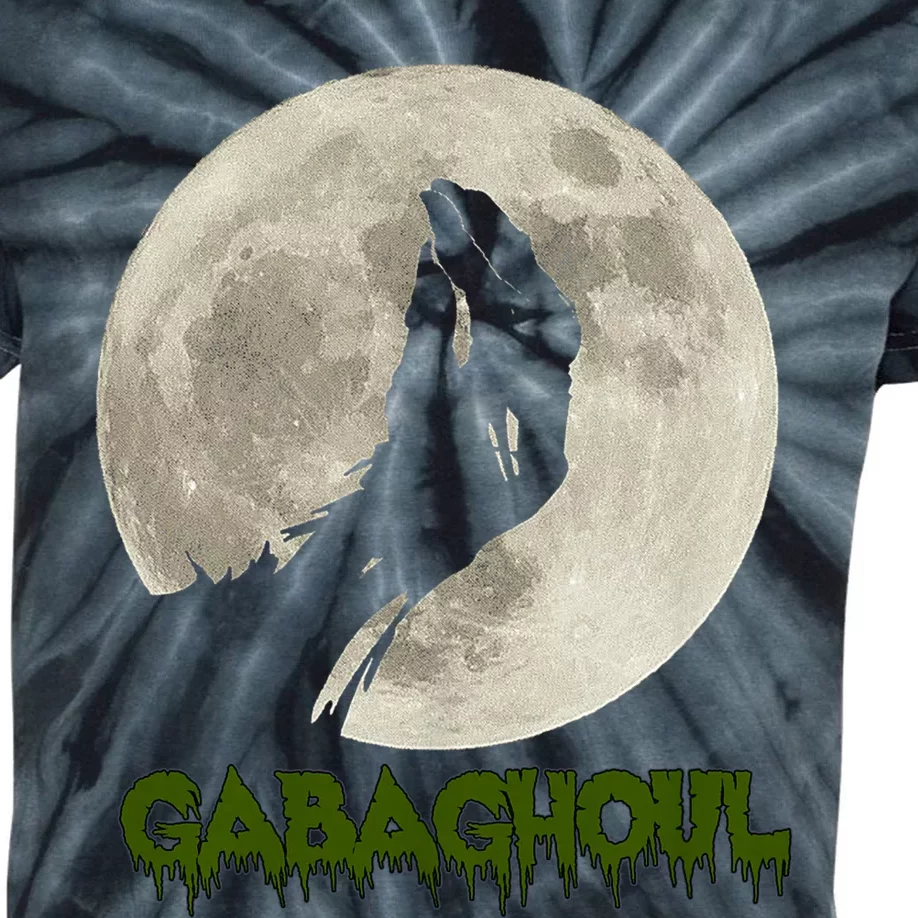 Gabaghoul Funny Hand Moon Halloween Kids Tie-Dye T-Shirt