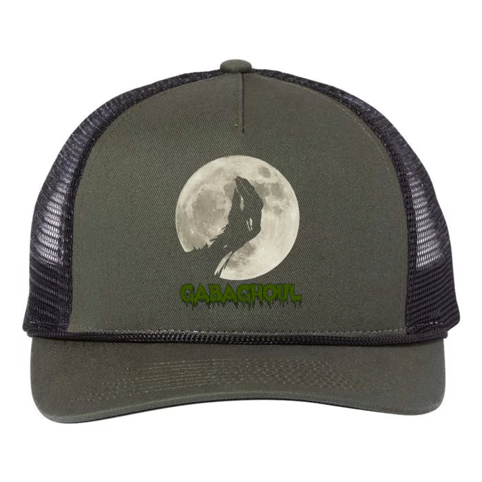 Gabaghoul Funny Hand Moon Halloween Retro Rope Trucker Hat Cap