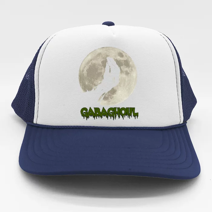 Gabaghoul Funny Hand Moon Halloween Trucker Hat