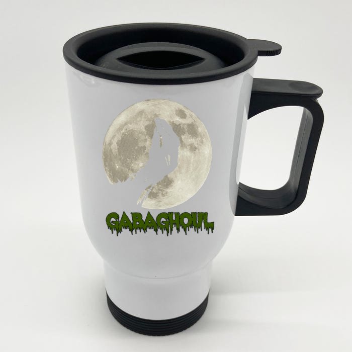 Gabaghoul Funny Hand Moon Halloween Front & Back Stainless Steel Travel Mug