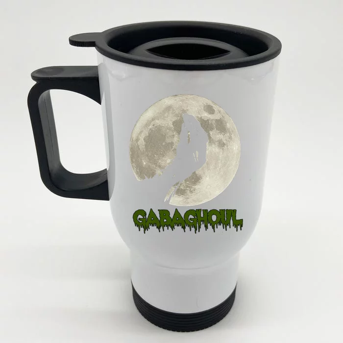 Gabaghoul Funny Hand Moon Halloween Front & Back Stainless Steel Travel Mug