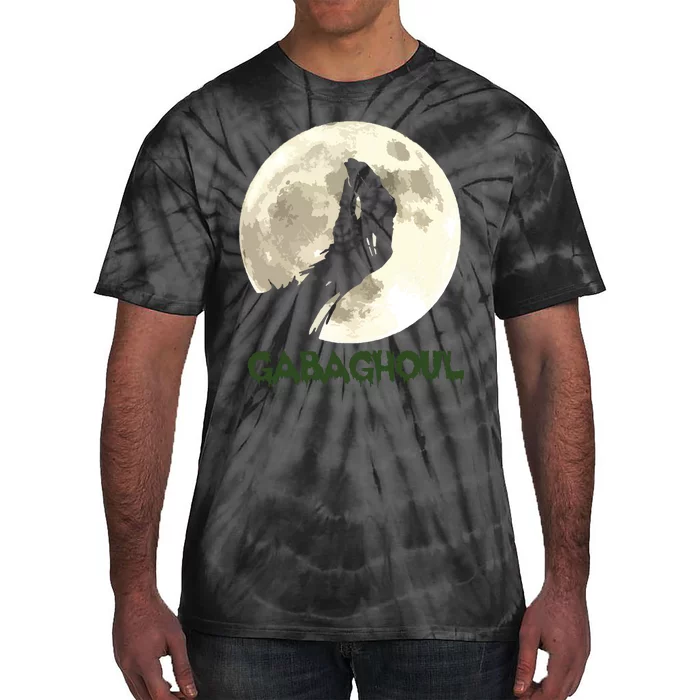 Gabaghoul Funny Hand Moon Halloween Tie-Dye T-Shirt