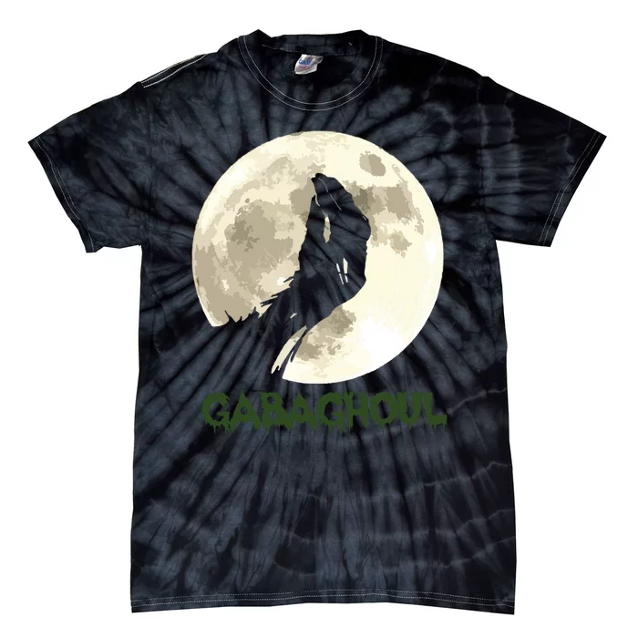 Gabaghoul Funny Hand Moon Halloween Tie-Dye T-Shirt