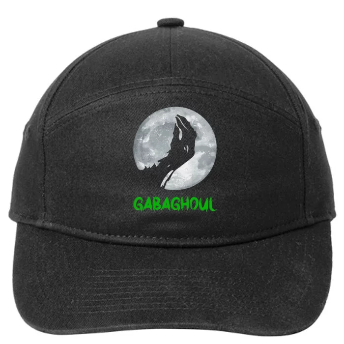 Gabaghoul Funny Hand Moon Halloween Gift 7-Panel Snapback Hat