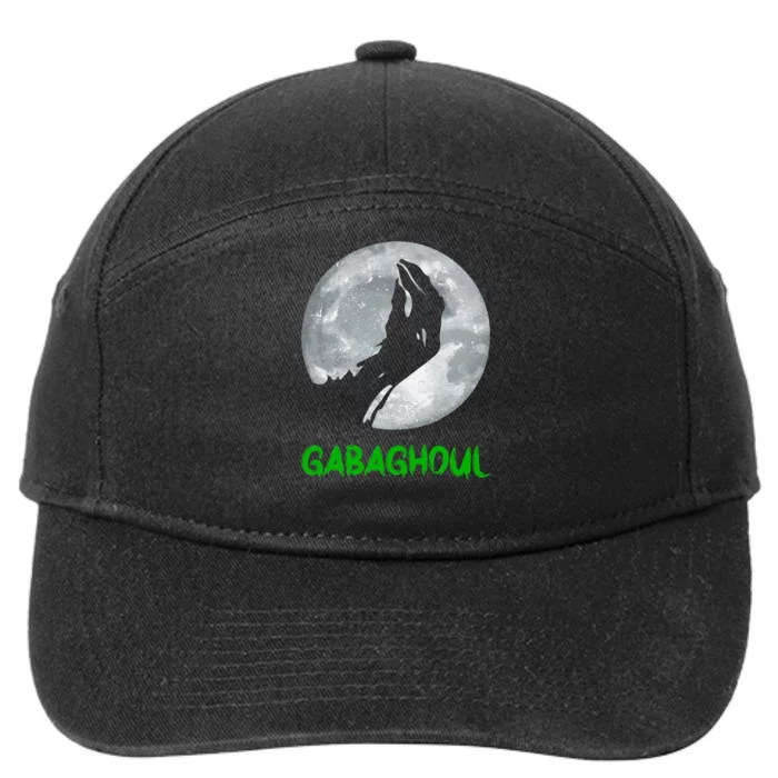 Gabaghoul Funny Hand Moon Halloween 7-Panel Snapback Hat