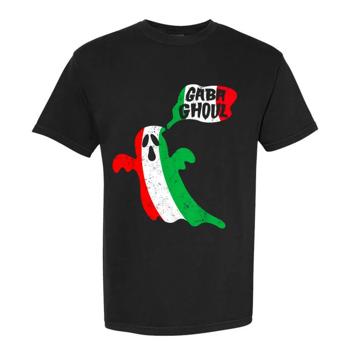 Gabaghoul Funny Haloween Italian Costume Gaba Ghoul Ghost Garment-Dyed Heavyweight T-Shirt