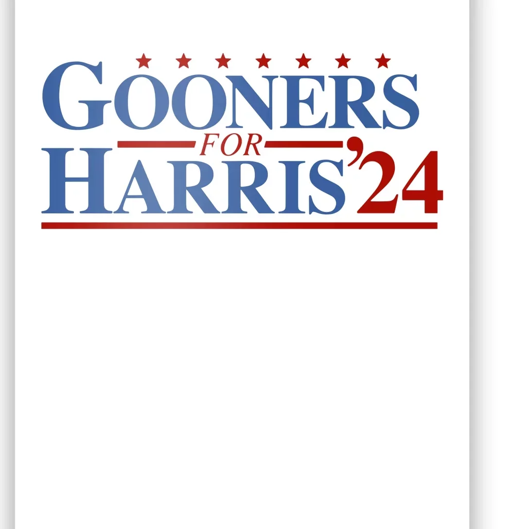 Gooners For Harris 24 Poster