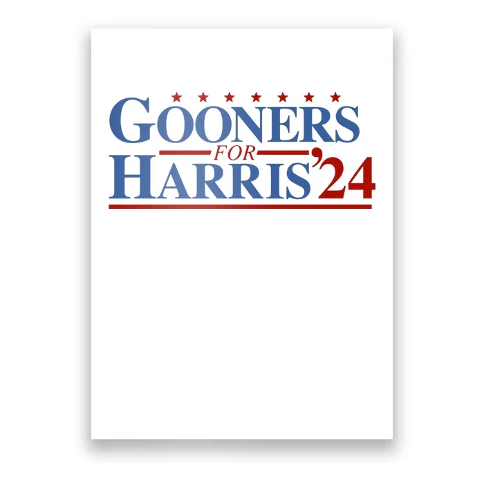 Gooners For Harris 24 Poster