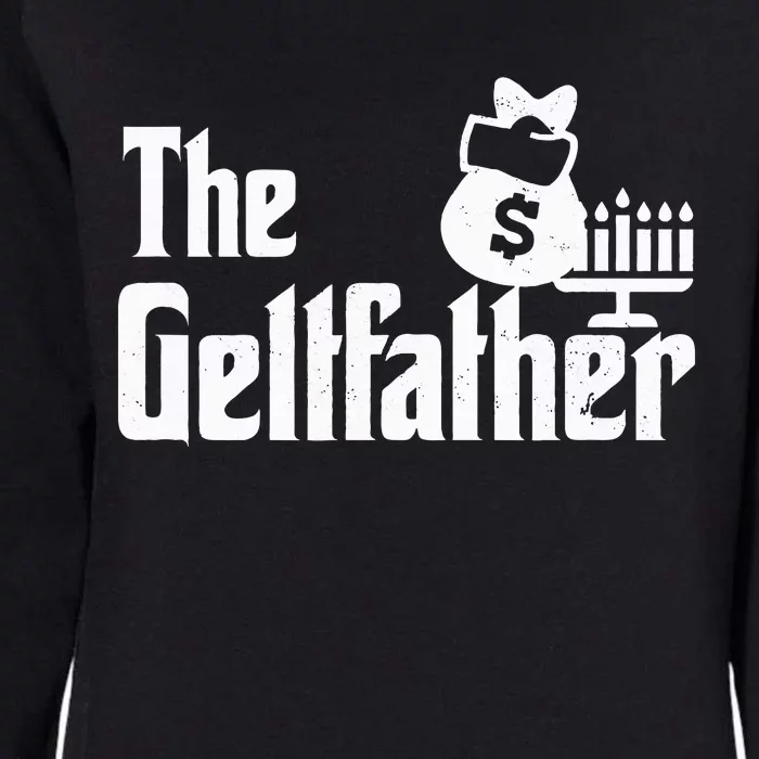 Gelt Father Hanukkah Dreidel Game Jewish Dad Menorah Latkes Womens California Wash Sweatshirt