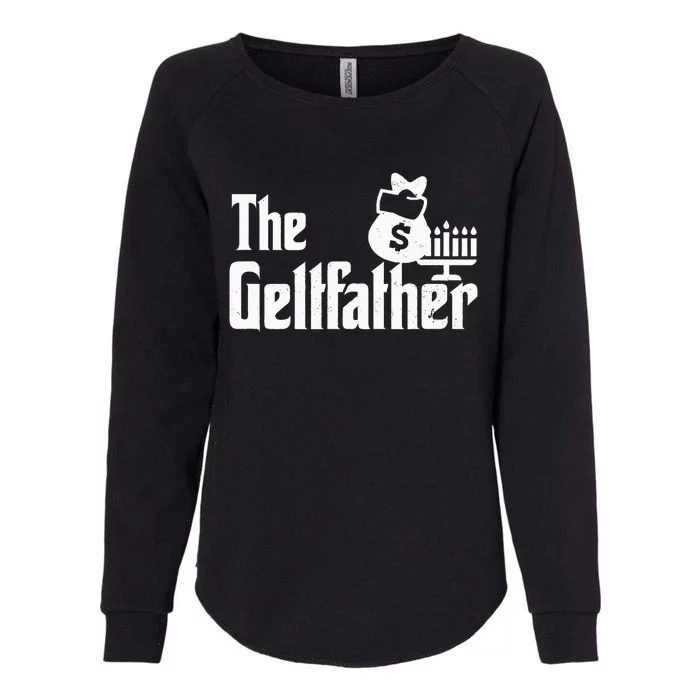 Gelt Father Hanukkah Dreidel Game Jewish Dad Menorah Latkes Womens California Wash Sweatshirt