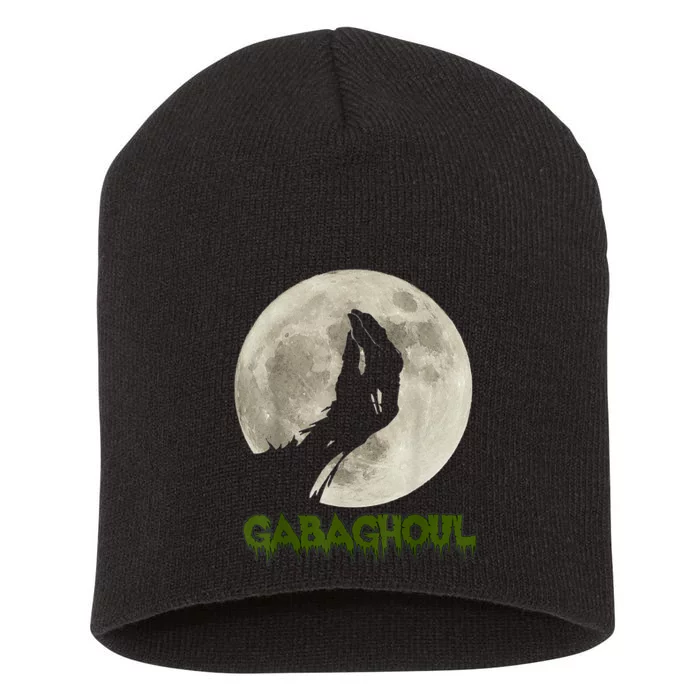 Gabaghoul Funny Hand Moon Halloween Short Acrylic Beanie