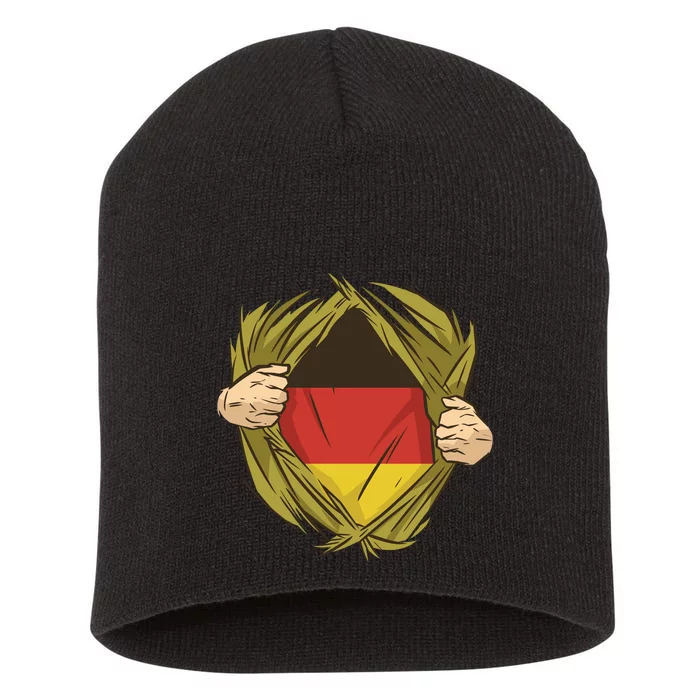 Germany Flag Hero Short Acrylic Beanie