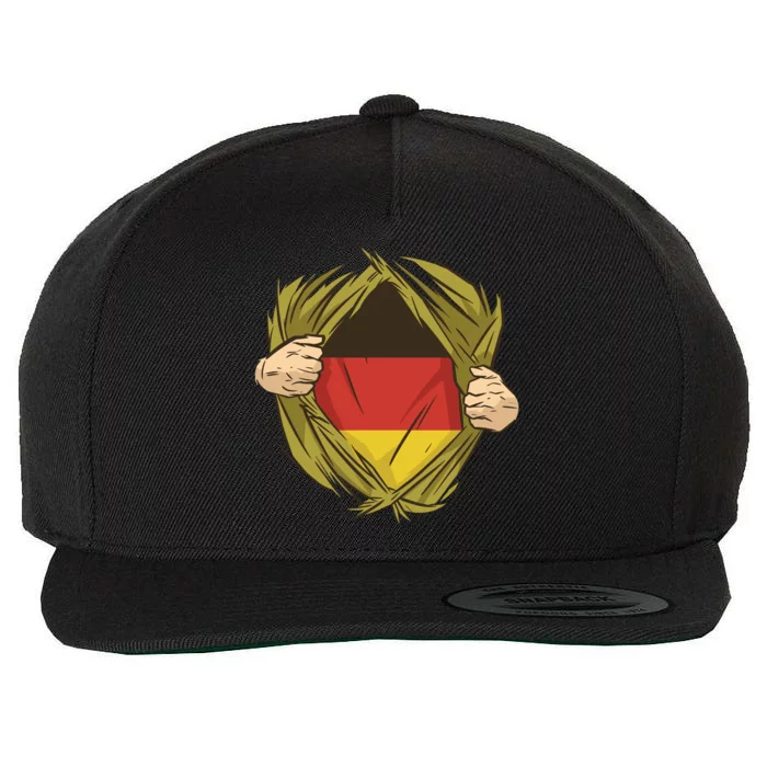 Germany Flag Hero Wool Snapback Cap