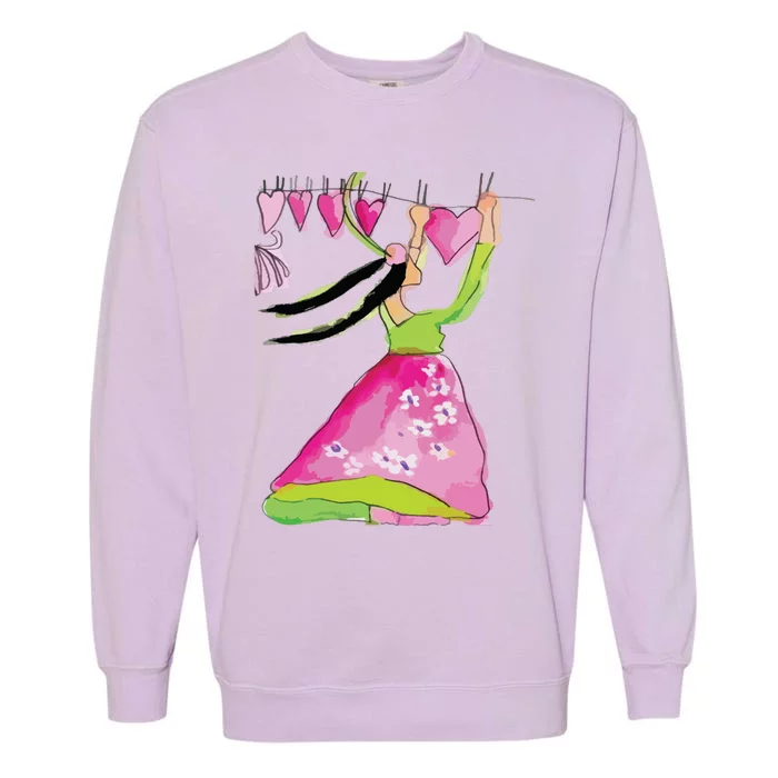 Gift For Her Valentines Day Garment-Dyed Sweatshirt