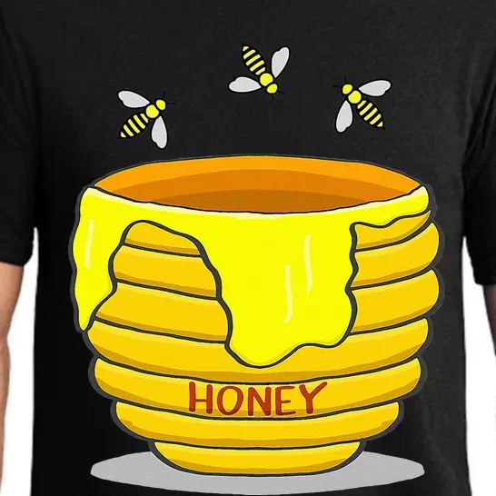 Gift for Honey Pot With Honey Bees Sweet Pajama Set