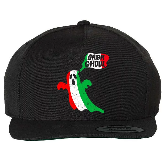 Gabaghoul Funny Haloween Italian Costume Gaba Ghoul Ghost Wool Snapback Cap