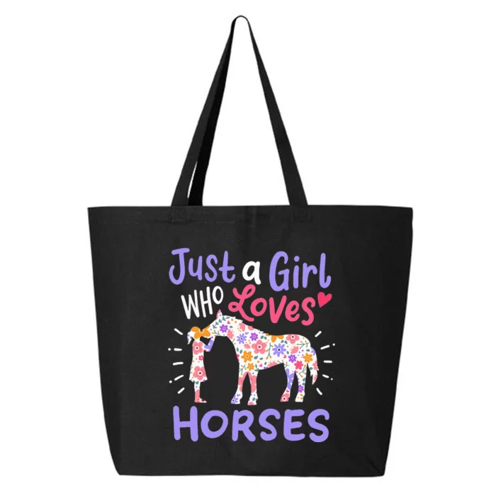 Gift for Horse Lovers Just A Who Loves Horses 25L Jumbo Tote