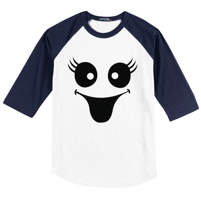 Ghost Face Halloween Baseball Sleeve Shirt