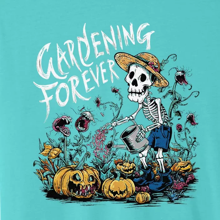 Gardening Forever Halloween Skeleton Gardening ChromaSoft Performance T-Shirt