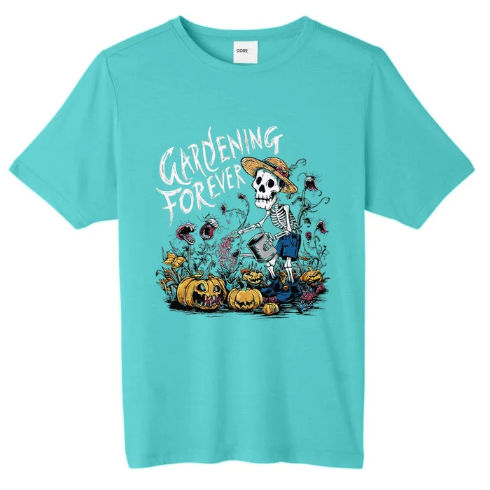 Gardening Forever Halloween Skeleton Gardening ChromaSoft Performance T-Shirt