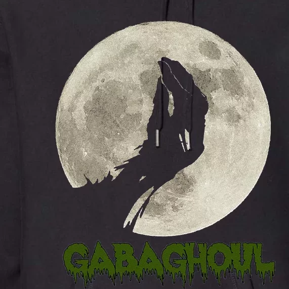 Gabaghoul Funny Hand Moon Halloween Gift Premium Hoodie