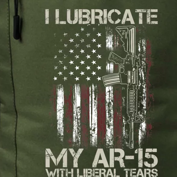 Gun Flag I Lubricate My Ar15 With Liberal Tears (On Back) Daily Commute Backpack