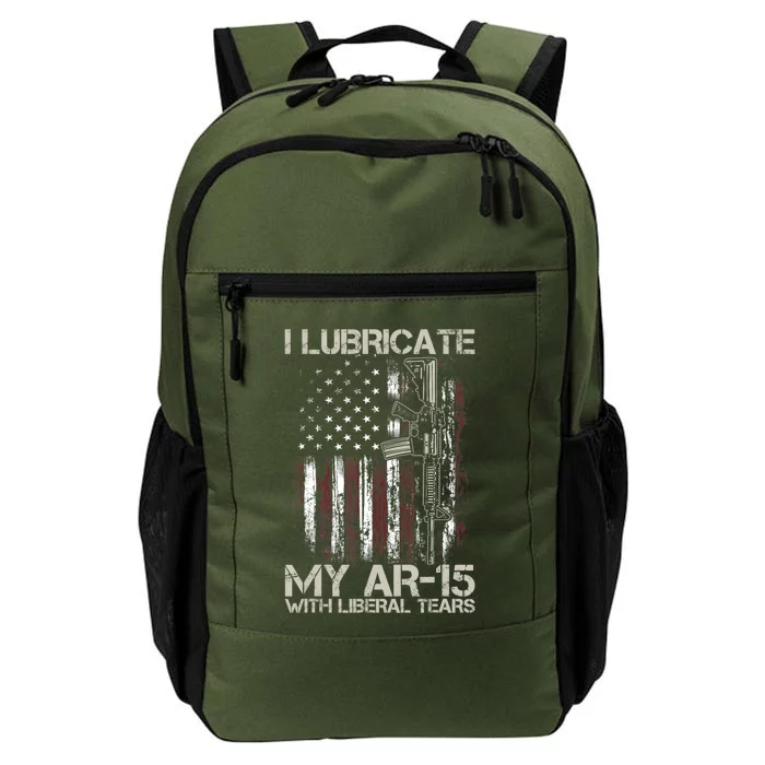 Gun Flag I Lubricate My Ar15 With Liberal Tears (On Back) Daily Commute Backpack