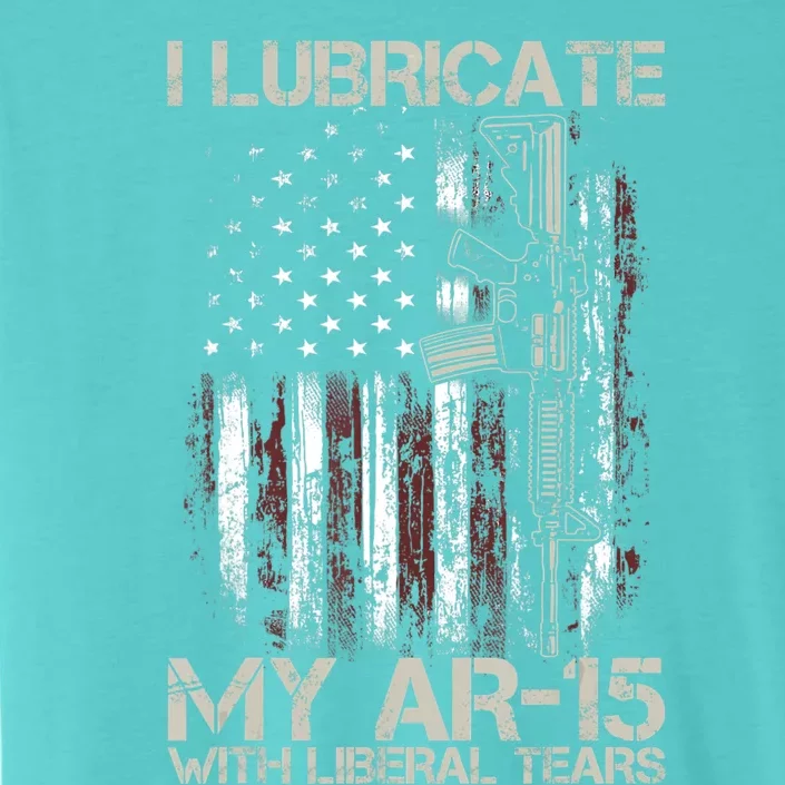 Gun Flag I Lubricate My Ar15 With Liberal Tears (On Back) ChromaSoft Performance T-Shirt