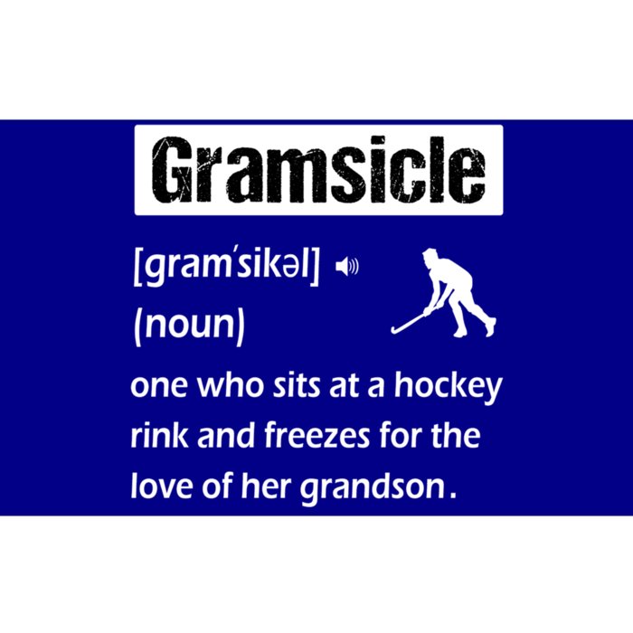 Gramsicle Funny Ice Hockey Grandma Sicle Definition Cute Gift Bumper Sticker